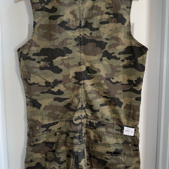 Hudson Harmony In Solar Camo Romper M Button Sleeveless Minimalist Festival Chic - Picture 4 of 13